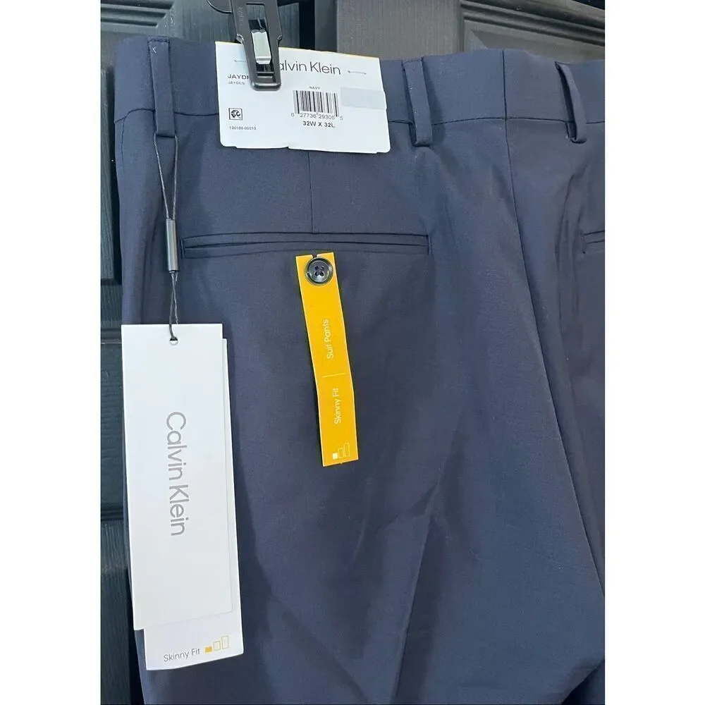 Calvin Klein Premium Skinny Fit Suit Pants| Performance Stretch Fabric 32x32